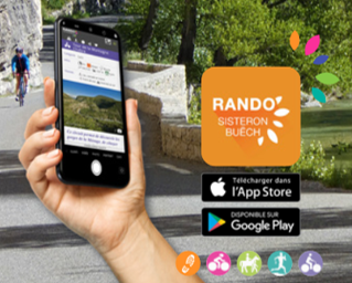 Rando Sisteron Buëch disponible sur AppStore et Google Play